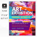 art exhibition flyer templates